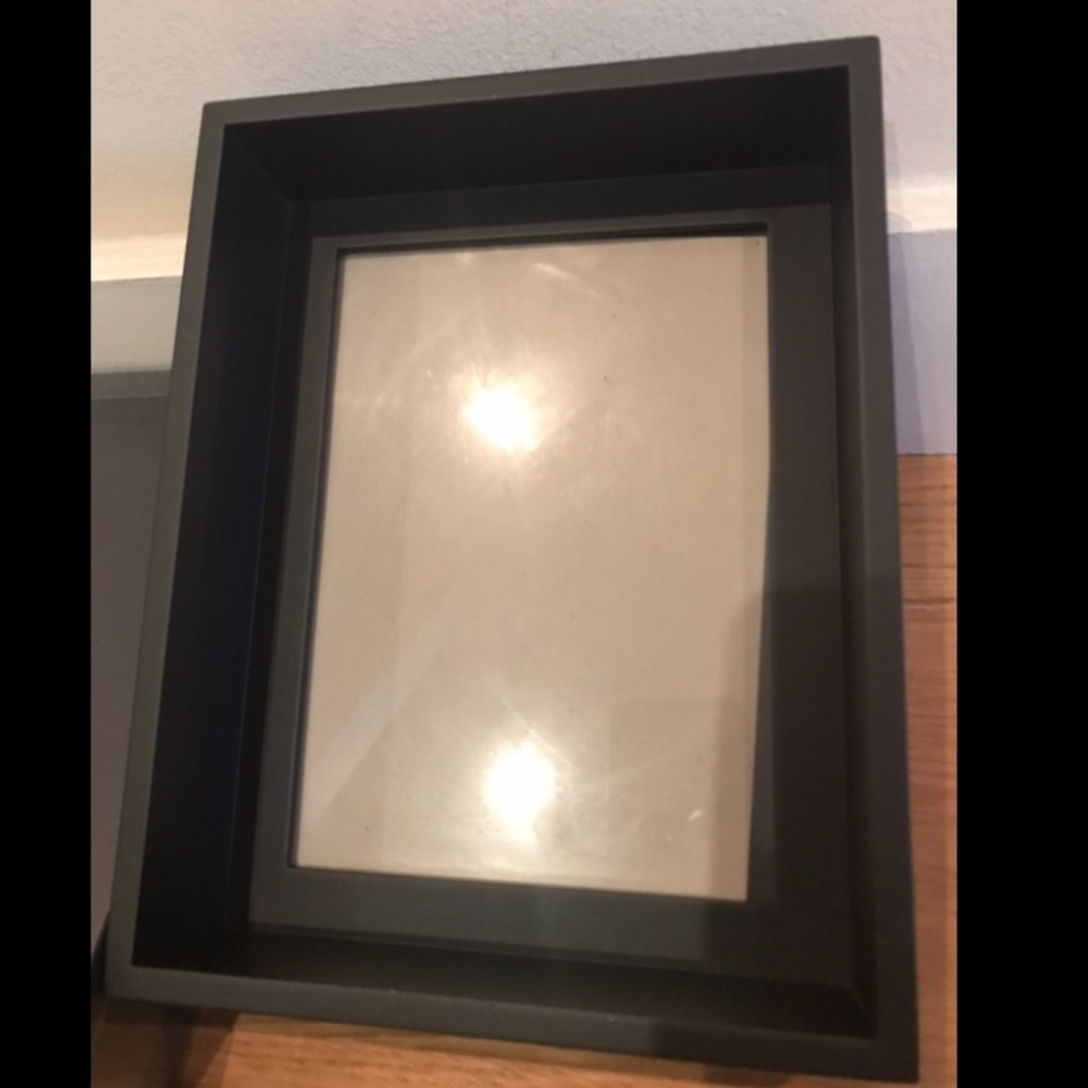 NIB Banana Republic 2 frames, black 6.75”X4.75”